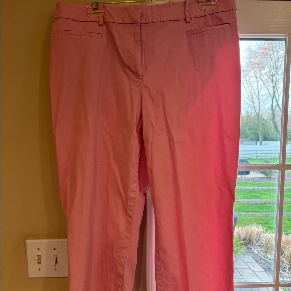 Talbots pink summer capris